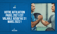 validité affiliation padel 2021